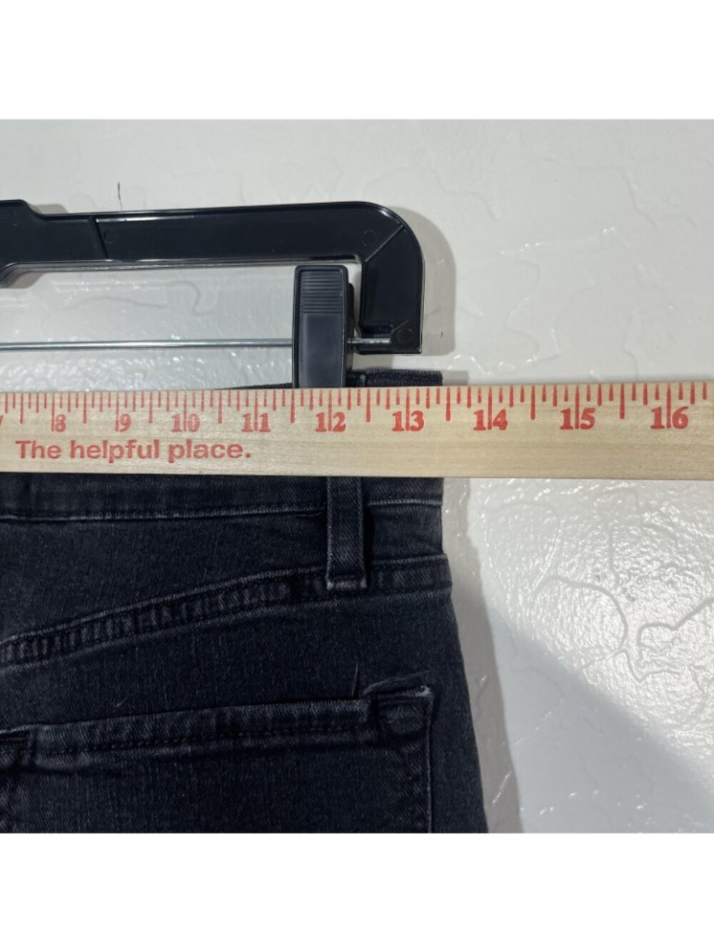 FRAME Le Palazzo Jeans Womens 26 Black Charcoal High Rise Wide Leg 26x29 Denim - Picture 8 of 9